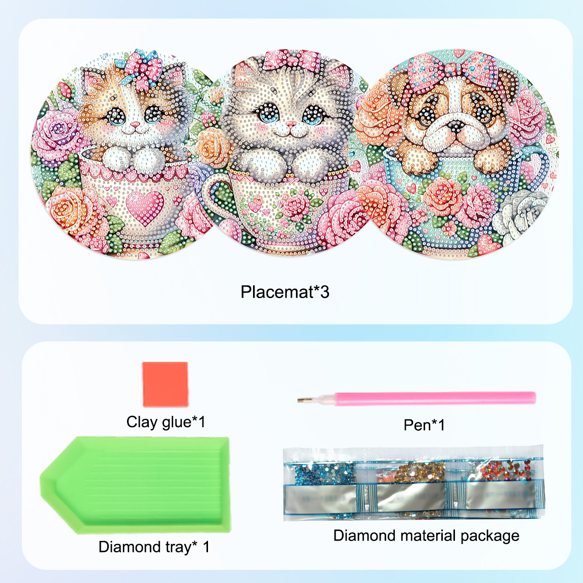 3Pcs Diamond Art Painting Plac – Art Craft Kit Bewertung und Preis