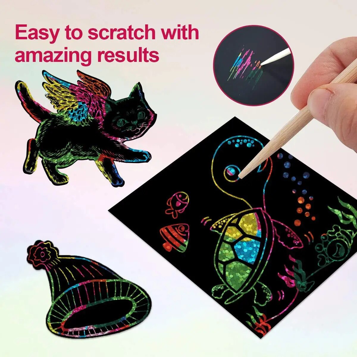 Many Creative Scratch Art Card – Art Craft 6 Year Old Bewertung und Preis