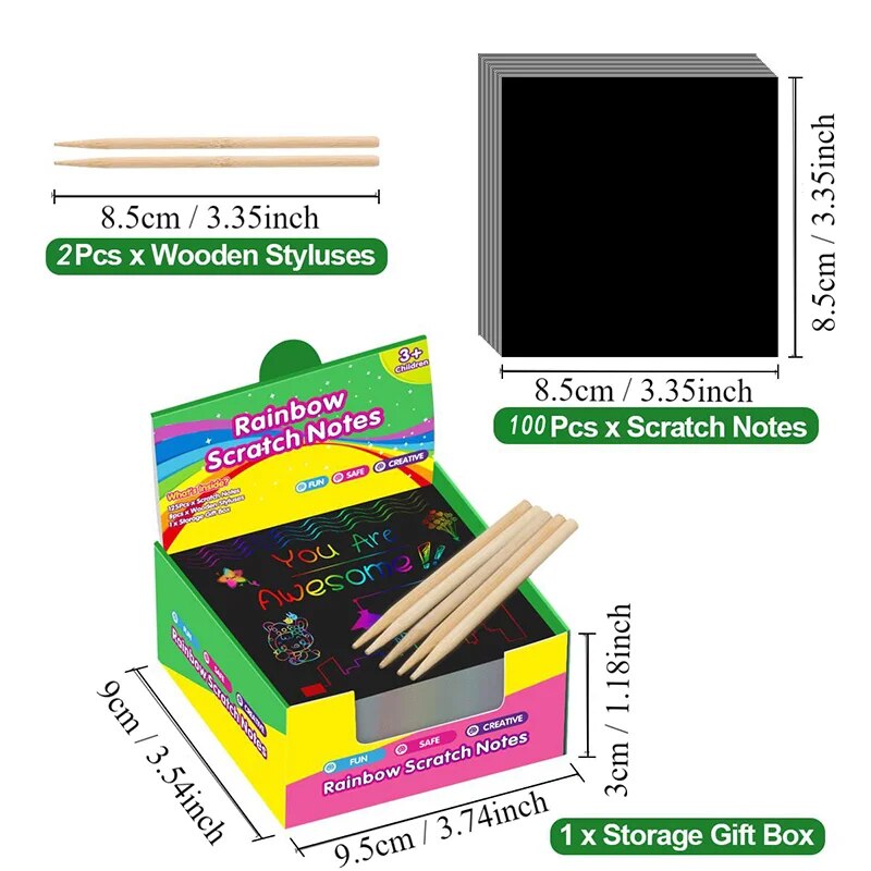 Many Creative Scratch Art Card – Art Craft 6 Year Old Bewertung und Preis