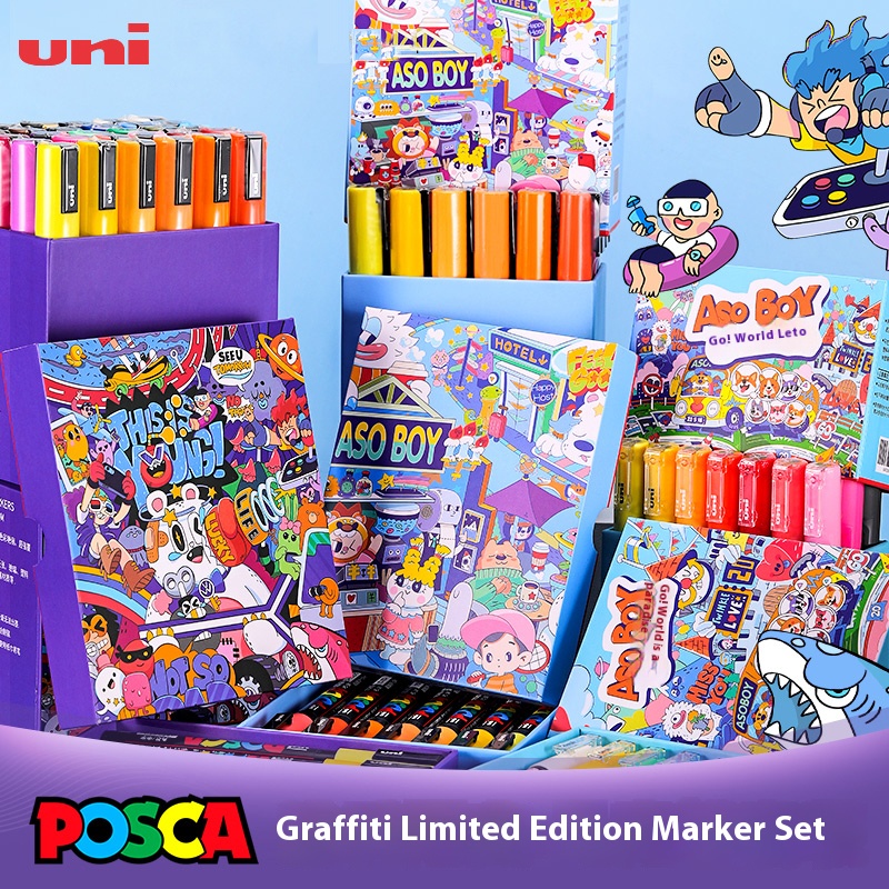 UNI POSCA Graffiti Limited Mar – Art Craft Doodle Bewertung und Preis