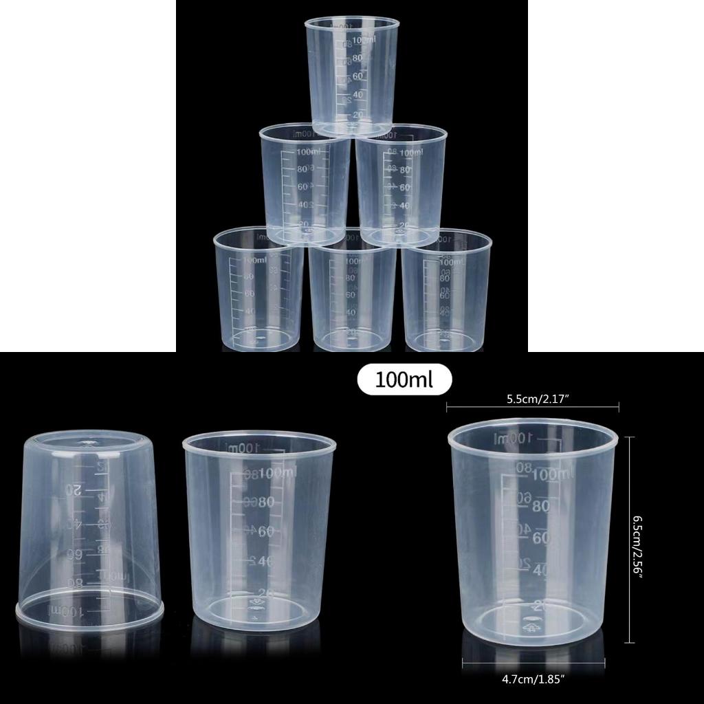10Kit Clear Graduated Plastic  – Art Craft Cup Bewertung und Preis