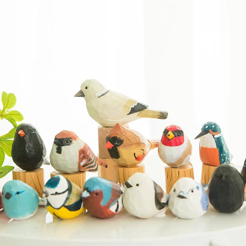 Hand Carved Wooden Bird Figuri – Art Craft Christmas Ideas Bewertung und Preis
