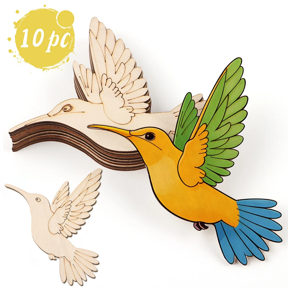 10pcs Unfinished Wood Animal B – Art & Craft Qatar Bewertung und Preis