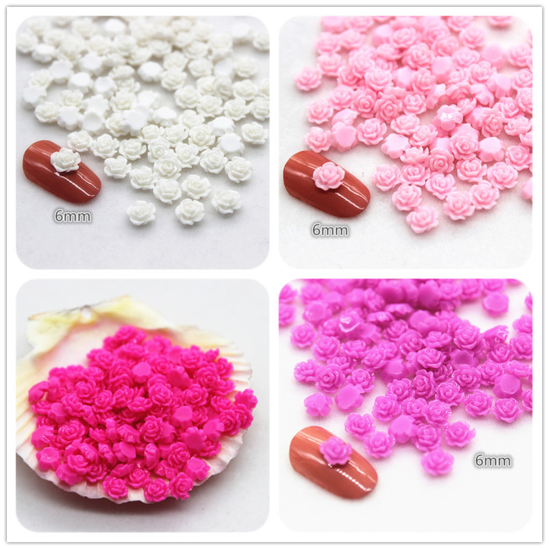 100pcs 6mm Resin Mini Rose Flo – Art Craft Rose Bewertung und Preis