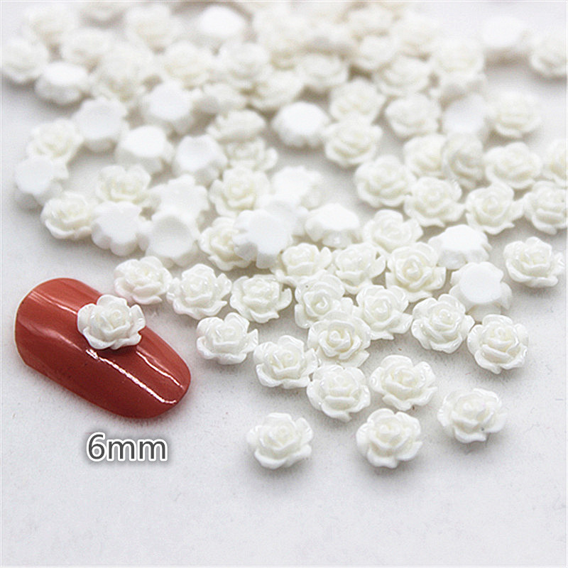 100pcs 6mm Resin Mini Rose Flo – Art Craft Rose Bewertung und Preis
