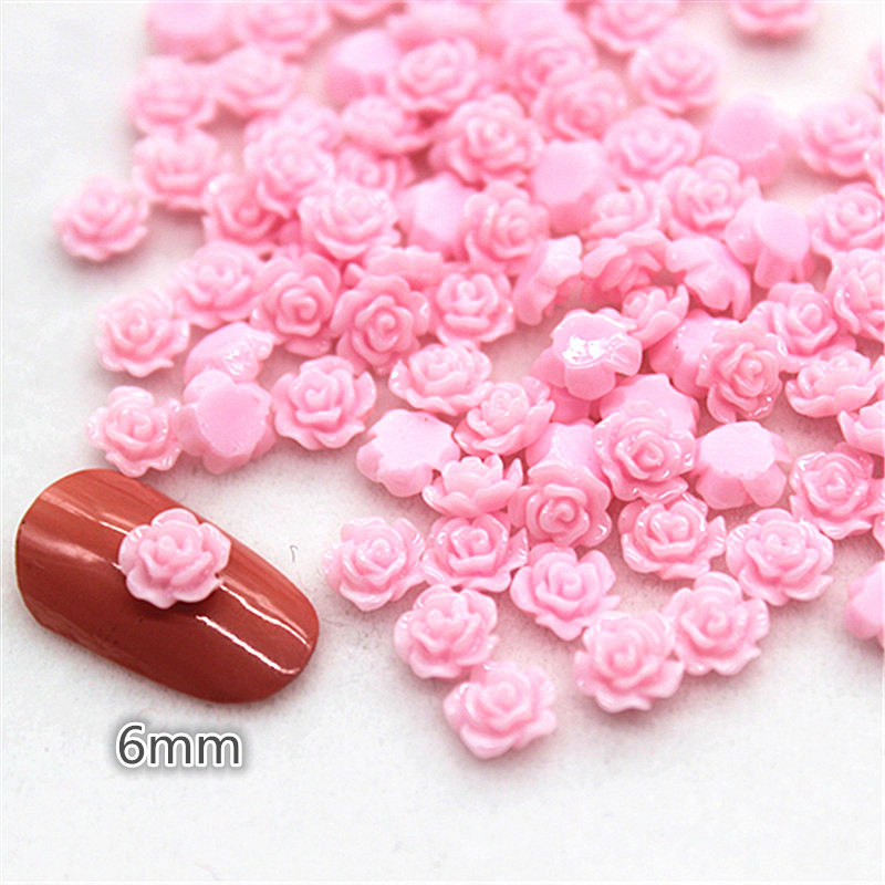 100pcs 6mm Resin Mini Rose Flo – Art Craft Rose Bewertung und Preis