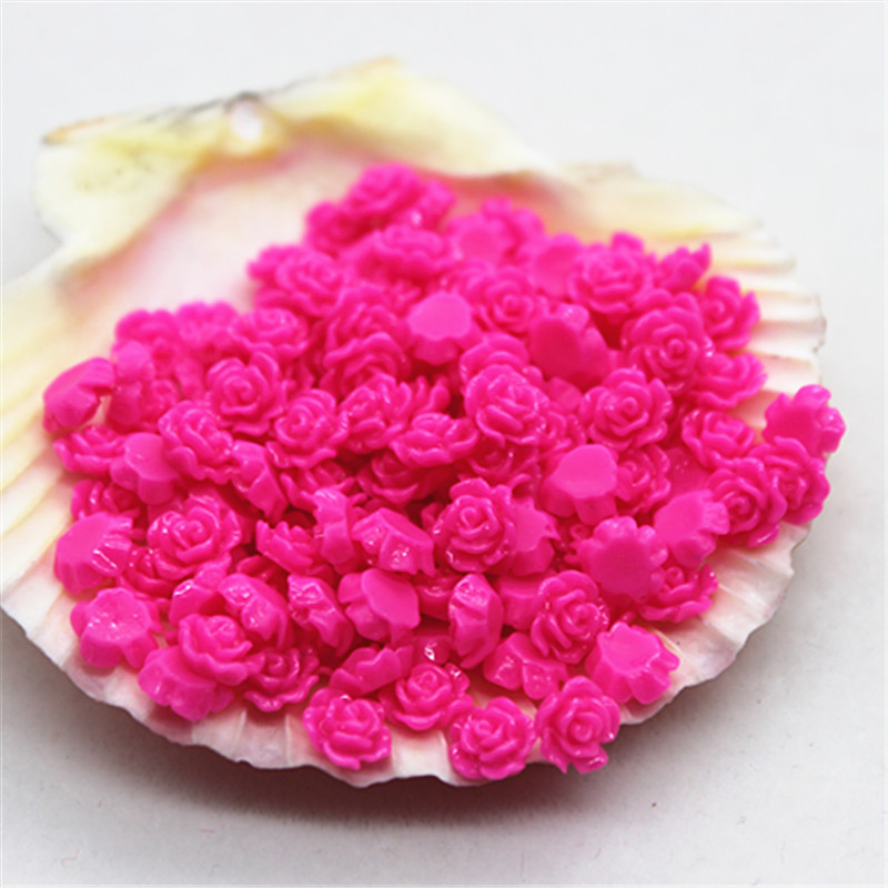 100pcs 6mm Resin Mini Rose Flo – Art Craft Rose Bewertung und Preis