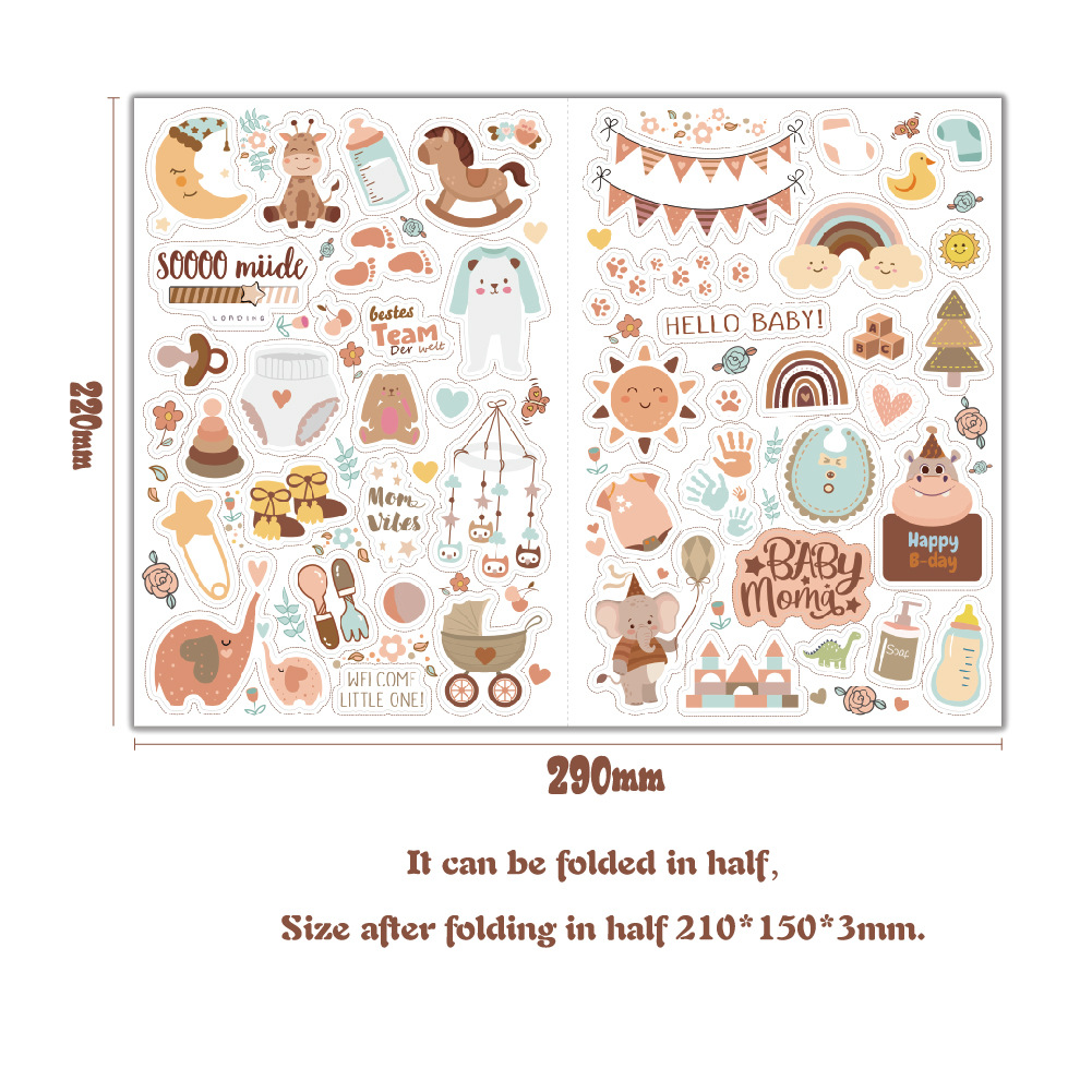 4 sheets/pack Baby Scrapbook S – Art Craft 6 Year Old Bewertung und Preis