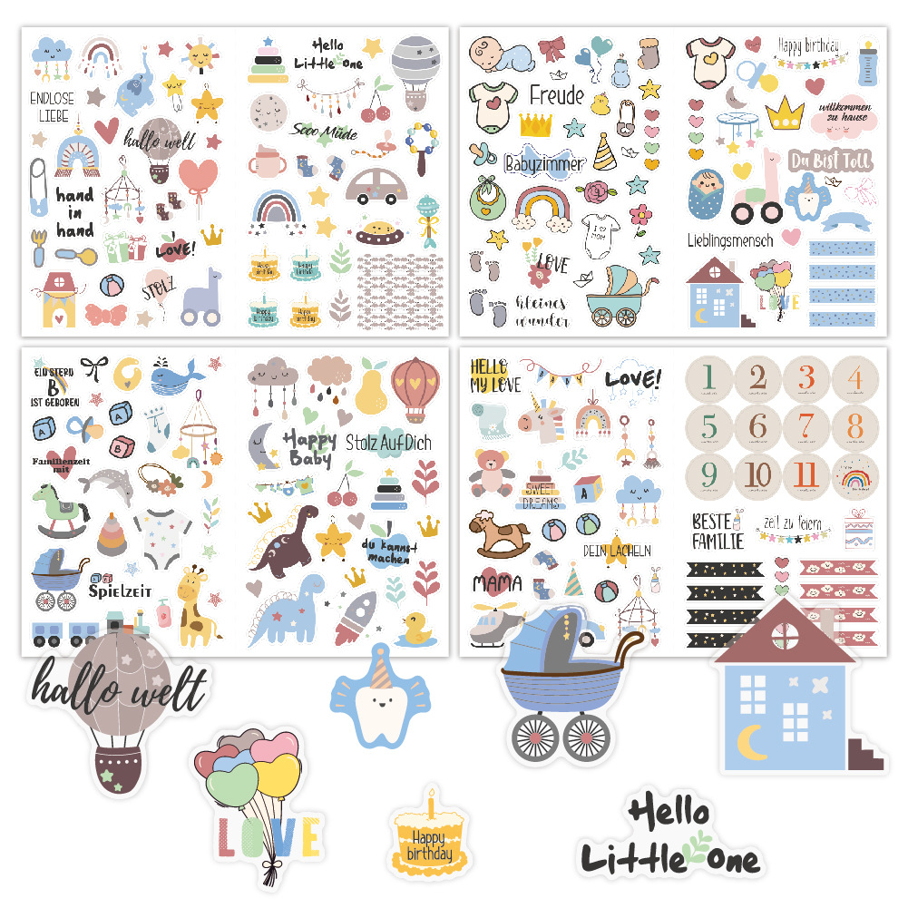 4 sheets/pack Baby Scrapbook S – Art Craft 6 Year Old Bewertung und Preis