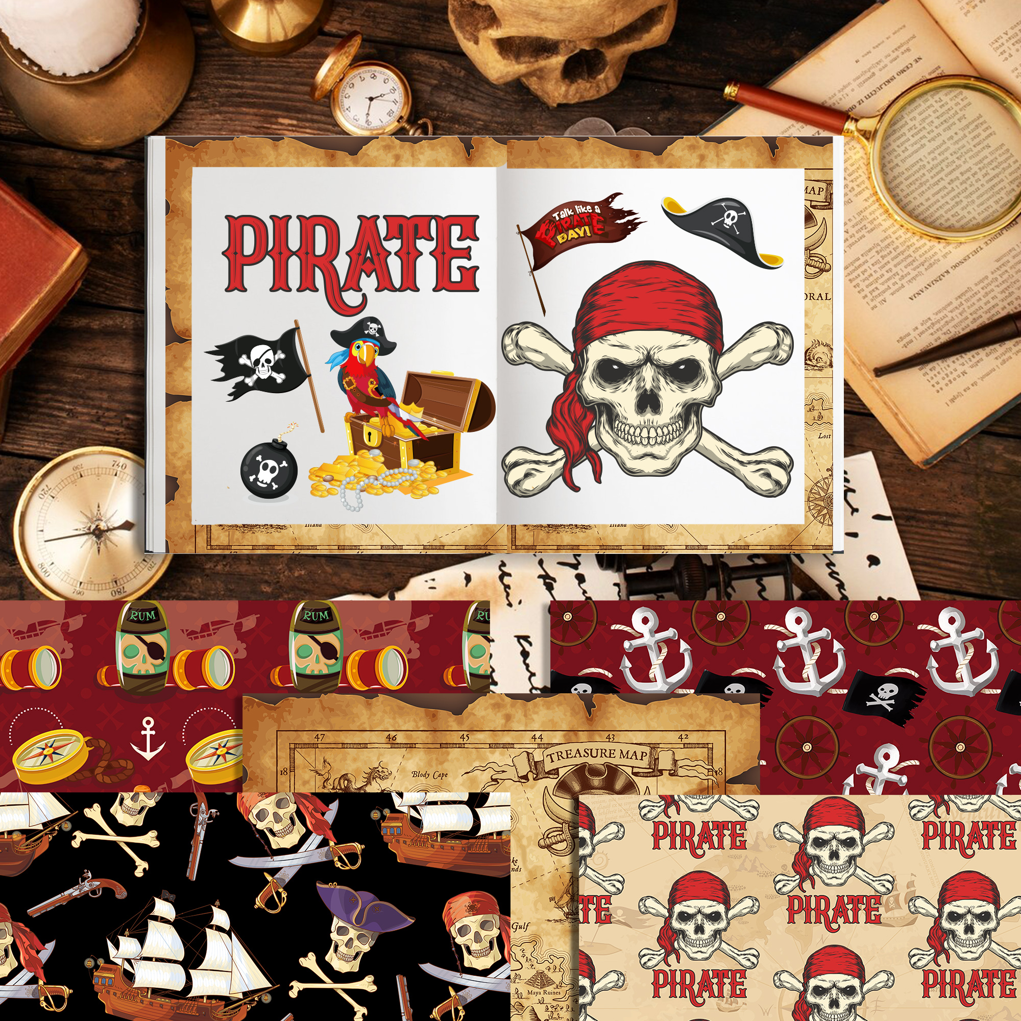 24pcs European Pirate Theme DI – Art Craft With Paper Bewertung und Preis