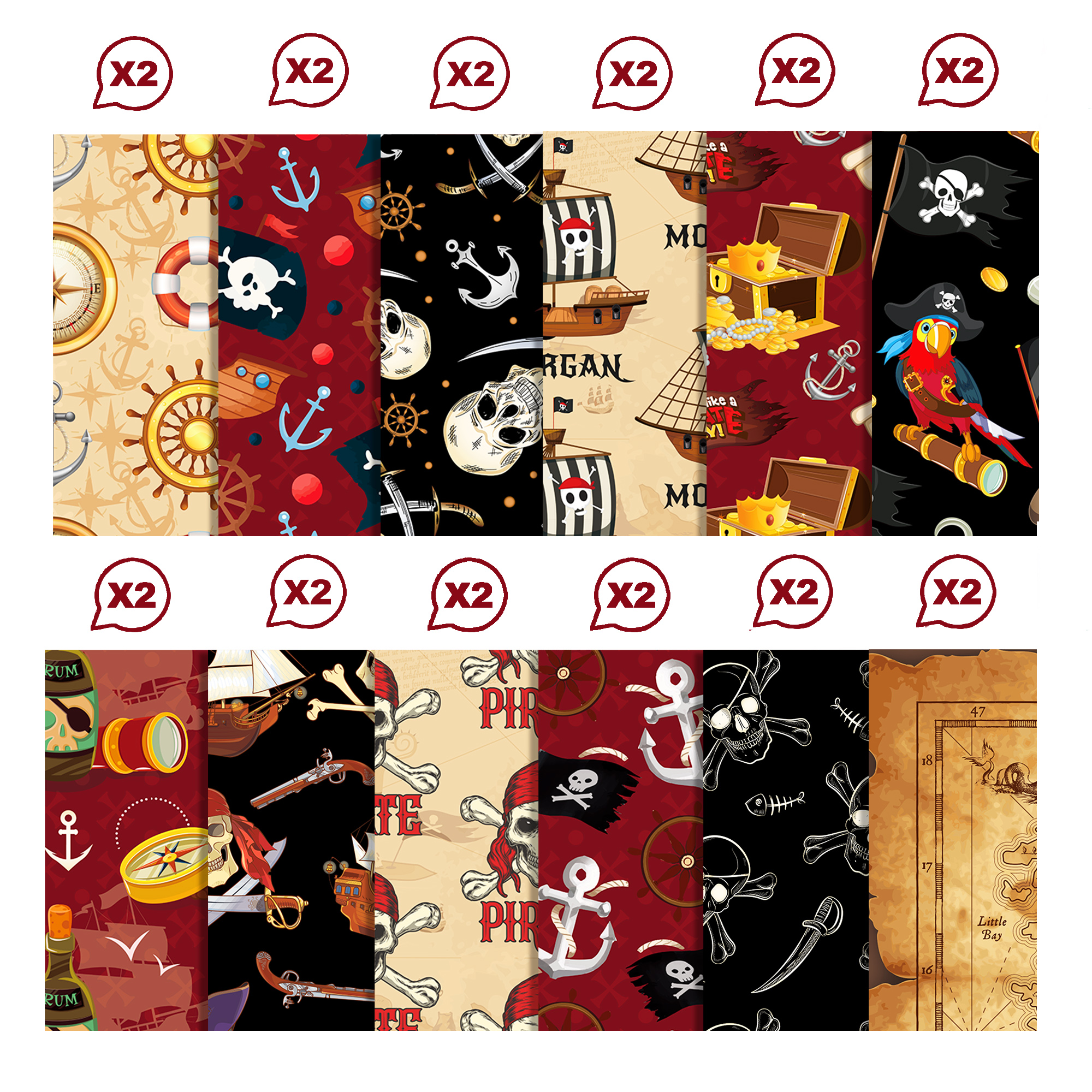24pcs European Pirate Theme DI – Art Craft With Paper Bewertung und Preis