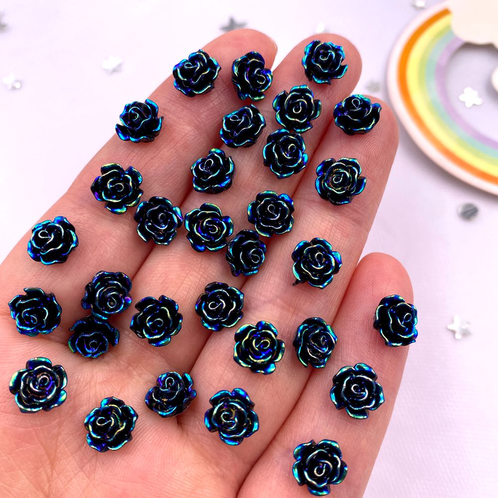 50Pcs 6mm / 8mm  AB Resin Glit – Art Craft Rose Bewertung und Preis