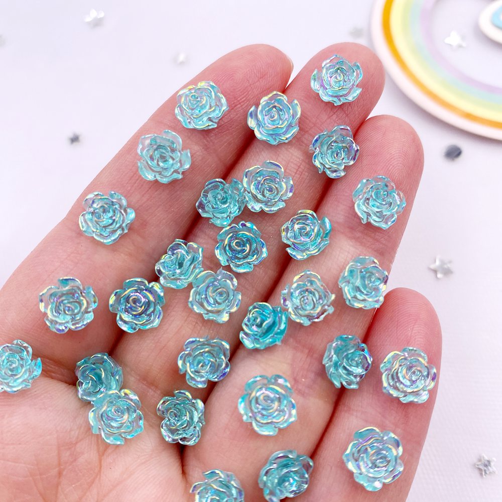 50Pcs 6mm / 8mm  AB Resin Glit – Art Craft Rose Bewertung und Preis