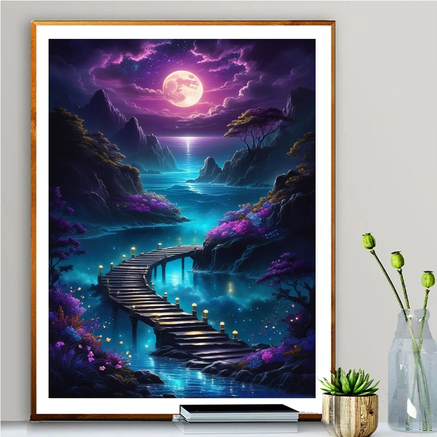 Adult Diamond Painting Moon ni – Art Craft Night Bewertung und Preis