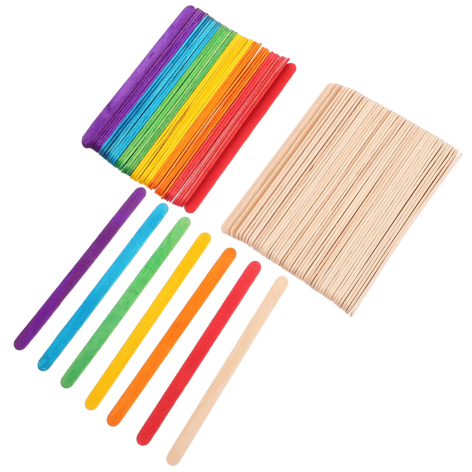200Pcs Colored Jumbo Wooden Cr – Art Craft Jumbo Bewertung und Preis