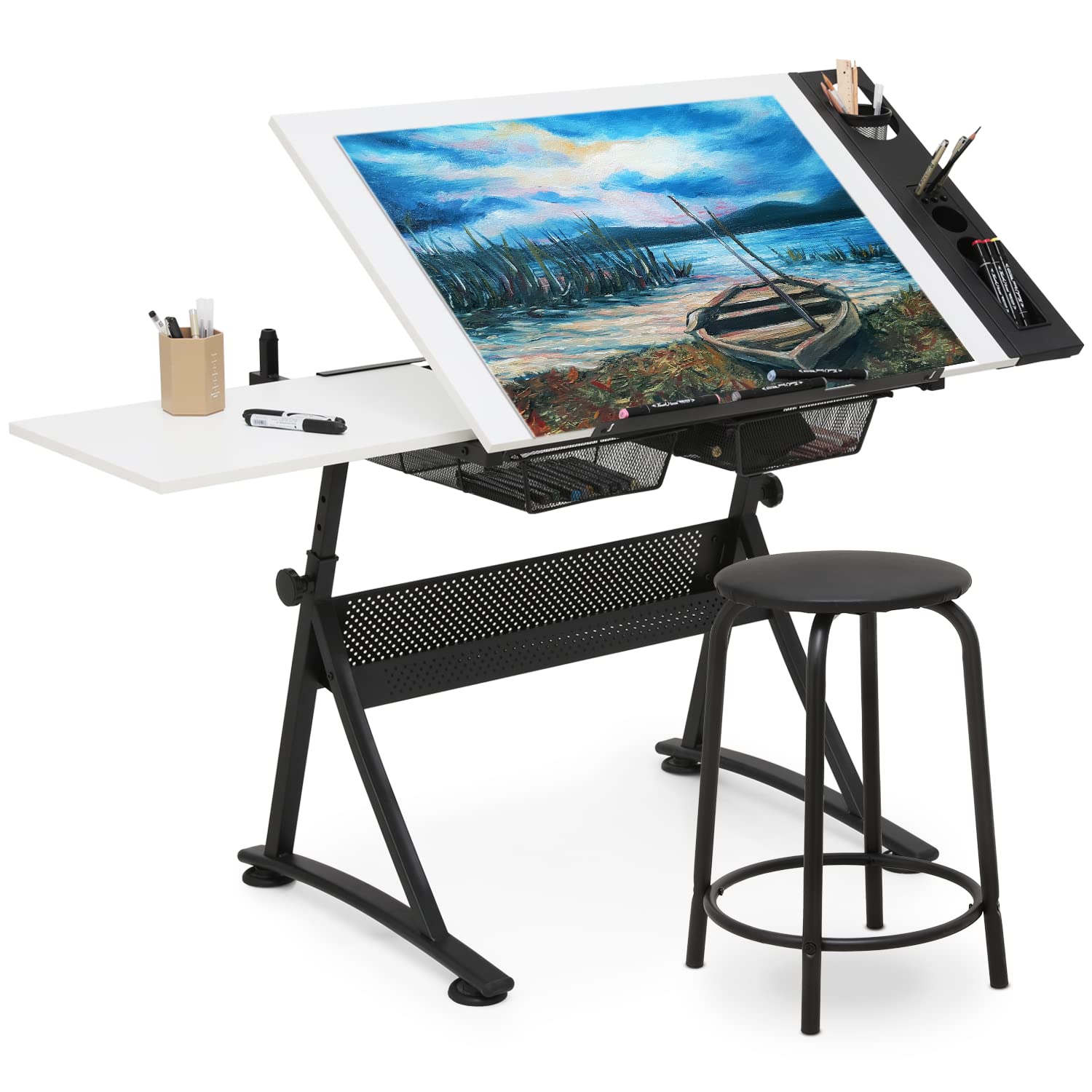 Adjustable Drafting Desk with  – Art & Craft Qatar Bewertung und Preis