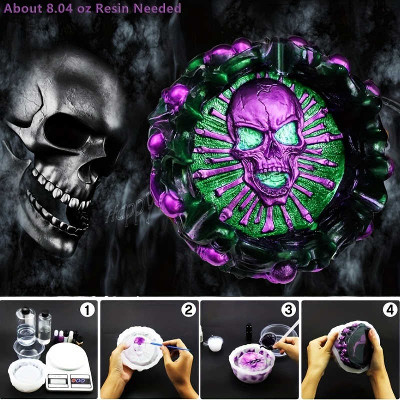 Ashtray mold, skull DIY craft  – Art Craft Party Bewertung und Preis