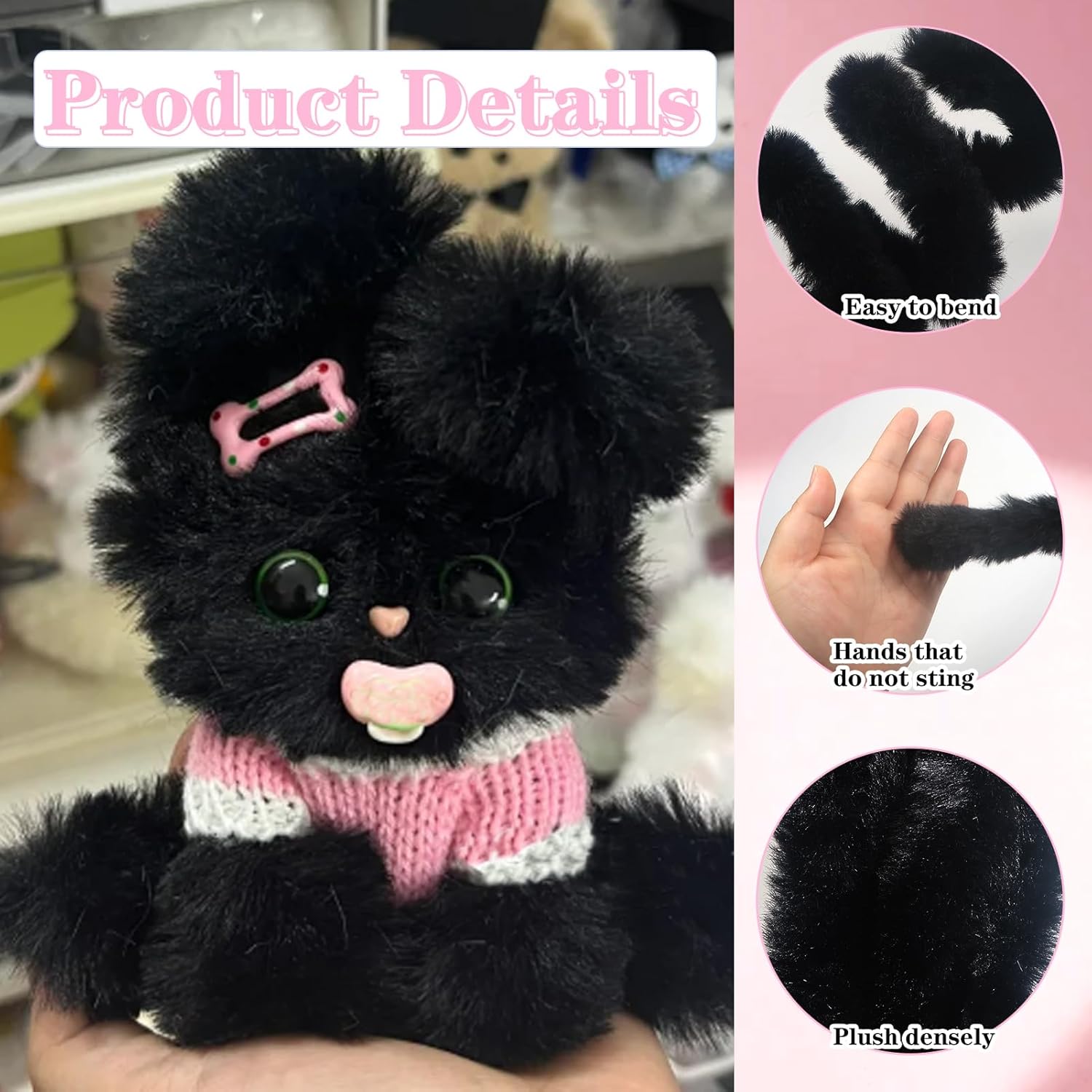 4Pcs Black Pipe Cleaners Craft – Art Craft Jumbo Bewertung und Preis