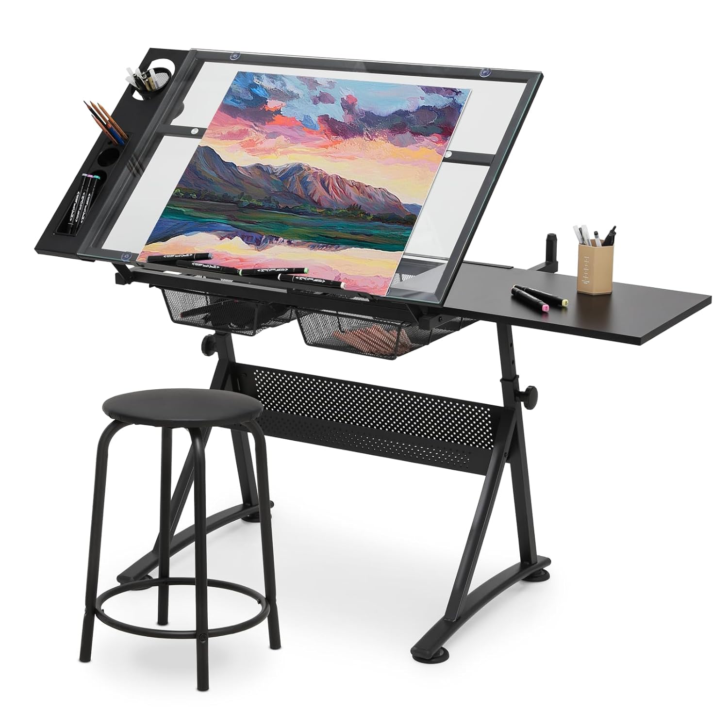 Drafting Table with Height Adj – Art & Craft Qatar Bewertung und Preis