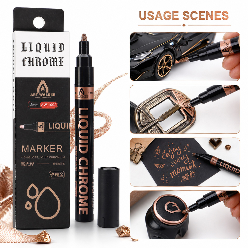 2mm Liquid Chrome Marker High  – Art Craft Rose Bewertung und Preis