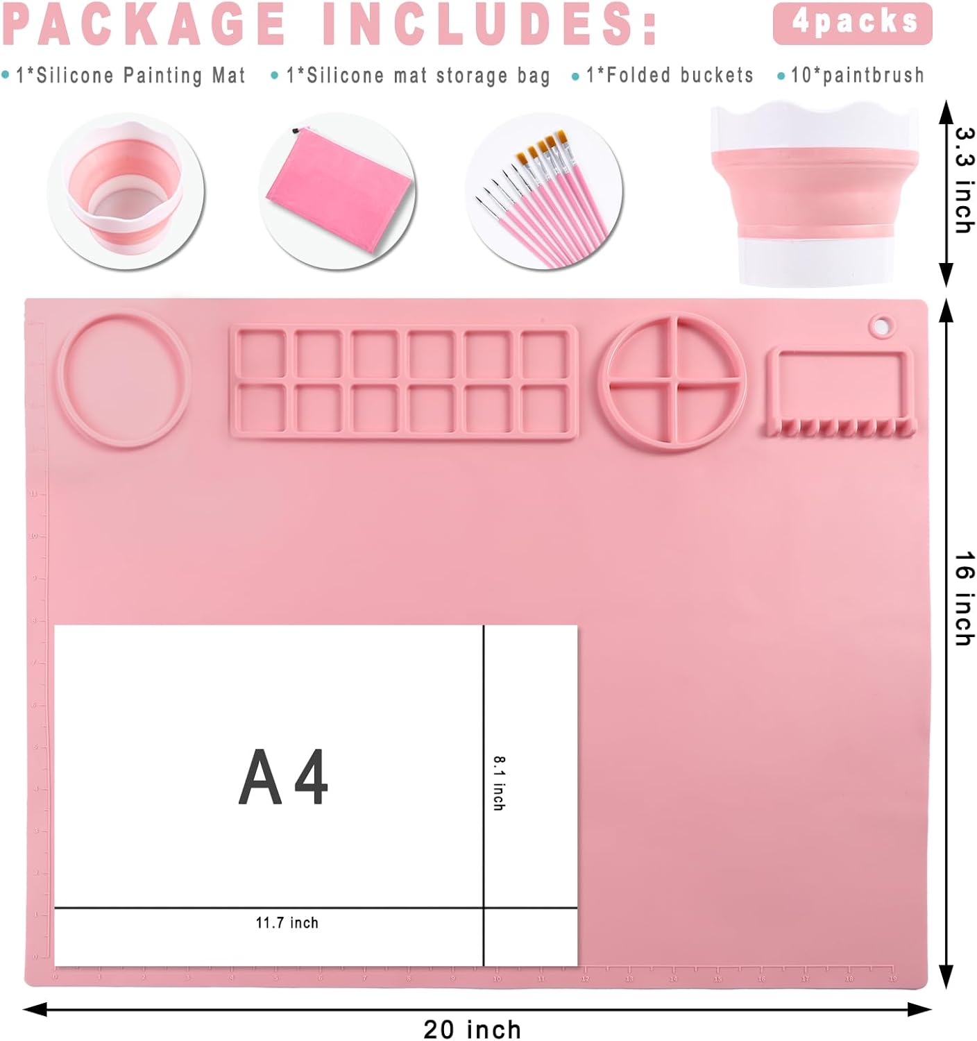 Large Silicone Craft Mat 20x16 – Art Craft Cup Bewertung und Preis