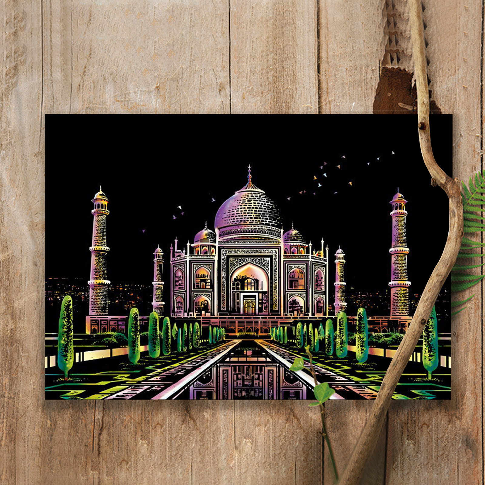 Night Scene Rainbow Scratch Pa – Art Craft Night Bewertung und Preis