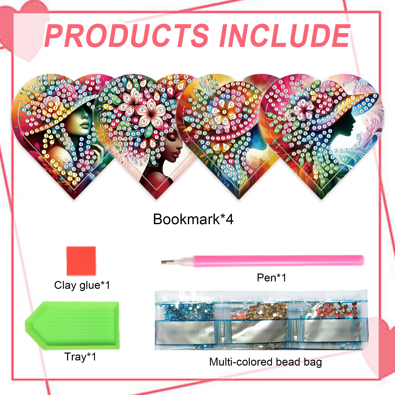 4PCS Diamond Painting Heart Sh – Art Craft Kit Bewertung und Preis