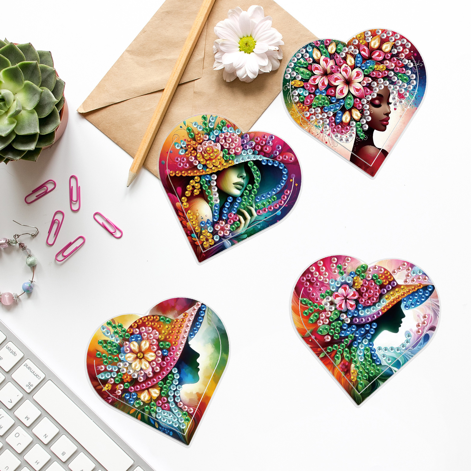 4PCS Diamond Painting Heart Sh – Art Craft Kit Bewertung und Preis