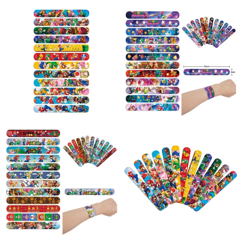 Super Mario PVC Slap Bracelets – Art Craft Party Bewertung und Preis