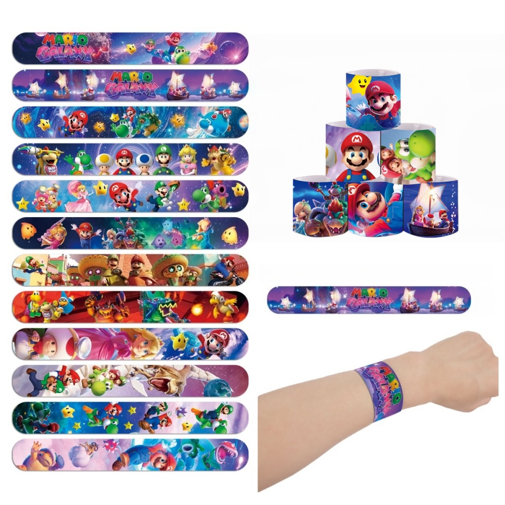 Super Mario PVC Slap Bracelets – Art Craft Party Bewertung und Preis