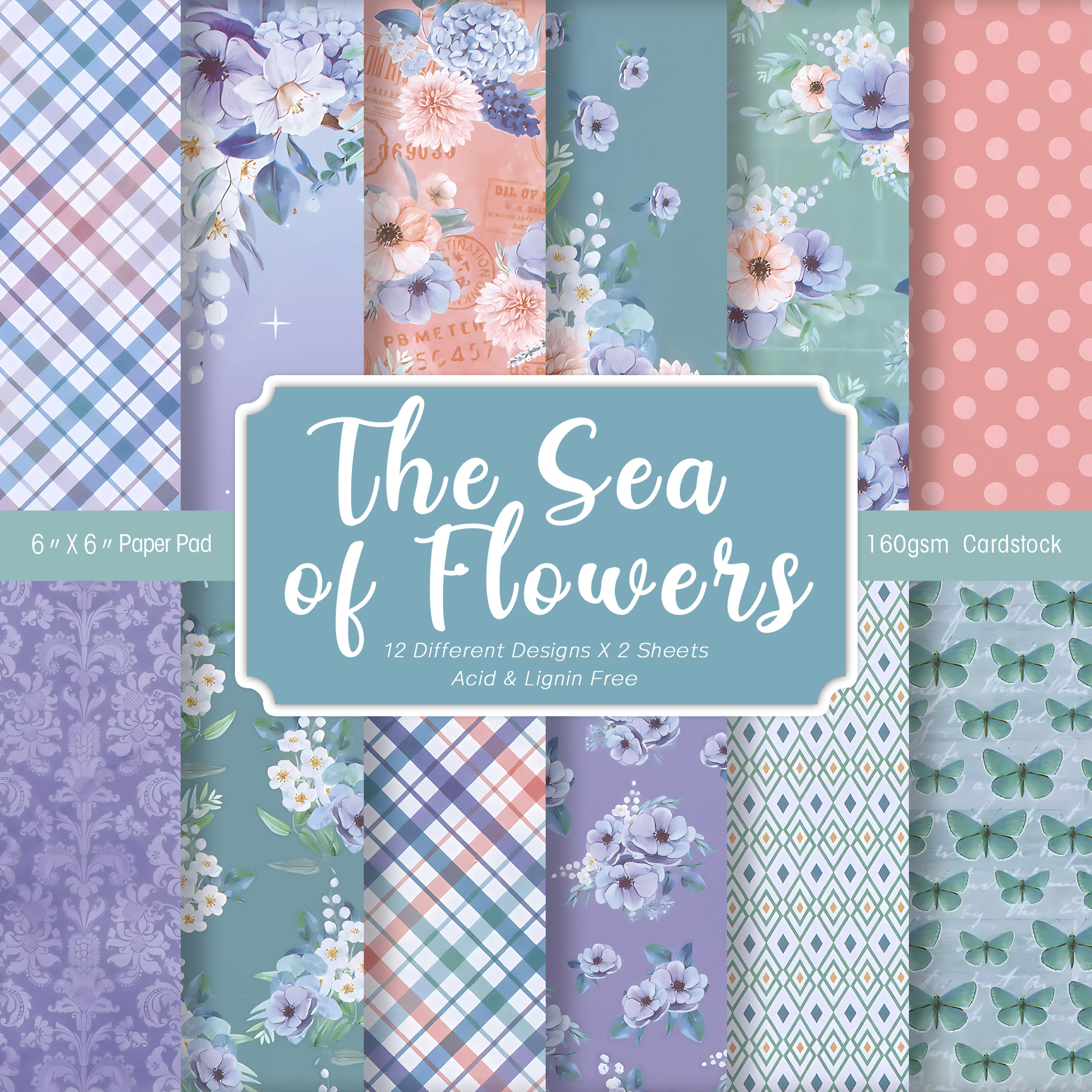 24 Sheets Colored Floral Patte – Art Craft With Paper Bewertung und Preis