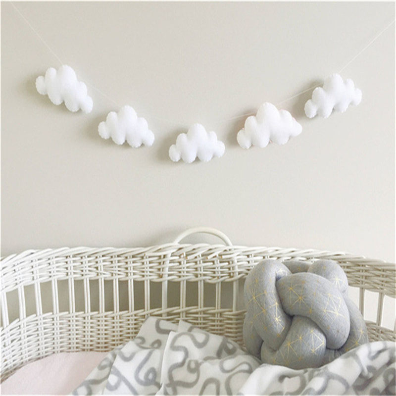Nordic Felt Cloud Garlands Str – Art Craft Party Bewertung und Preis